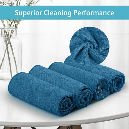 Yellow Microfiber Cleaning Cloth, 12 Pack Premium Microfiber Towels for Cars, Lint Free, Highly Absorbent, Reusable Cleaning Rags for Car, Household, Kitchen, Window, 11.5"X11.5"