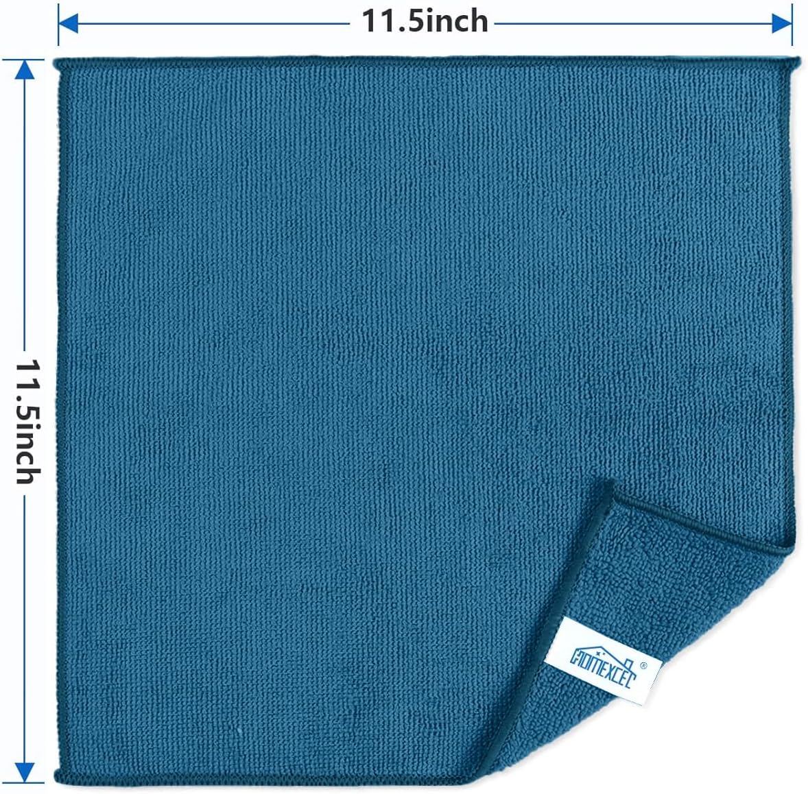 Yellow Microfiber Cleaning Cloth, 12 Pack Premium Microfiber Towels for Cars, Lint Free, Highly Absorbent, Reusable Cleaning Rags for Car, Household, Kitchen, Window, 11.5"X11.5"