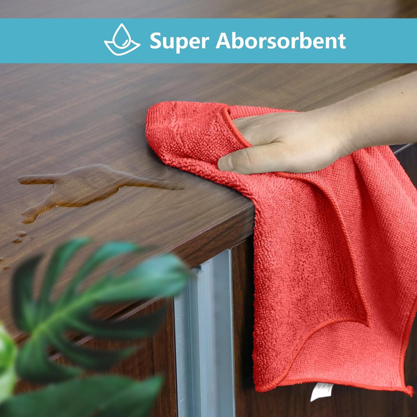 Yellow Microfiber Cleaning Cloth, 12 Pack Premium Microfiber Towels for Cars, Lint Free, Highly Absorbent, Reusable Cleaning Rags for Car, Household, Kitchen, Window, 11.5"X11.5"