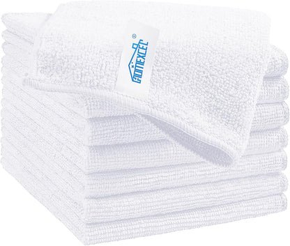 Yellow Microfiber Cleaning Cloth, 12 Pack Premium Microfiber Towels for Cars, Lint Free, Highly Absorbent, Reusable Cleaning Rags for Car, Household, Kitchen, Window, 11.5"X11.5"