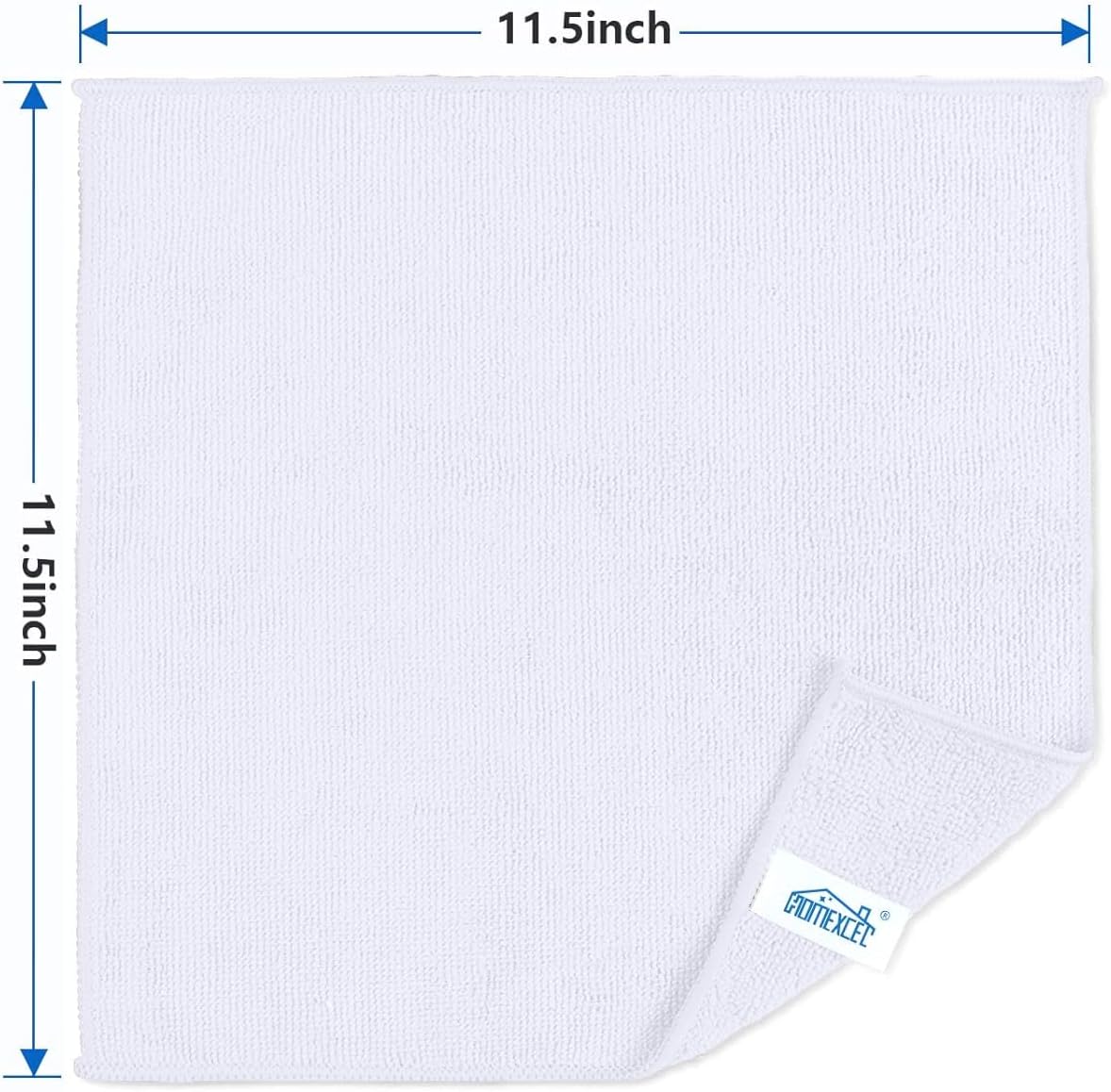 Yellow Microfiber Cleaning Cloth, 12 Pack Premium Microfiber Towels for Cars, Lint Free, Highly Absorbent, Reusable Cleaning Rags for Car, Household, Kitchen, Window, 11.5"X11.5"