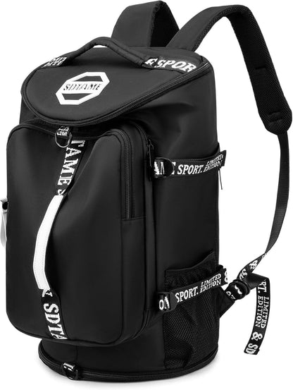 SDTAME Gym Duffel Backpack with Shoe Pocket & Laptop Sleeve