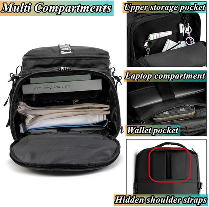 SDTAME Gym Duffel Backpack with Shoe Pocket & Laptop Sleeve