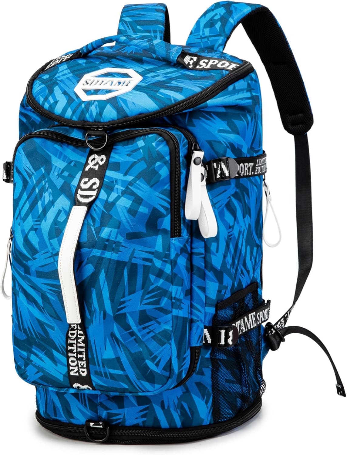 SDTAME Gym Duffel Backpack with Shoe Pocket & Laptop Sleeve