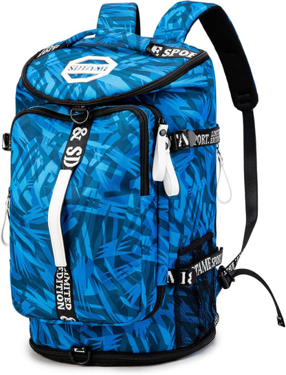 SDTAME Gym Duffel Backpack with Shoe Pocket & Laptop Sleeve