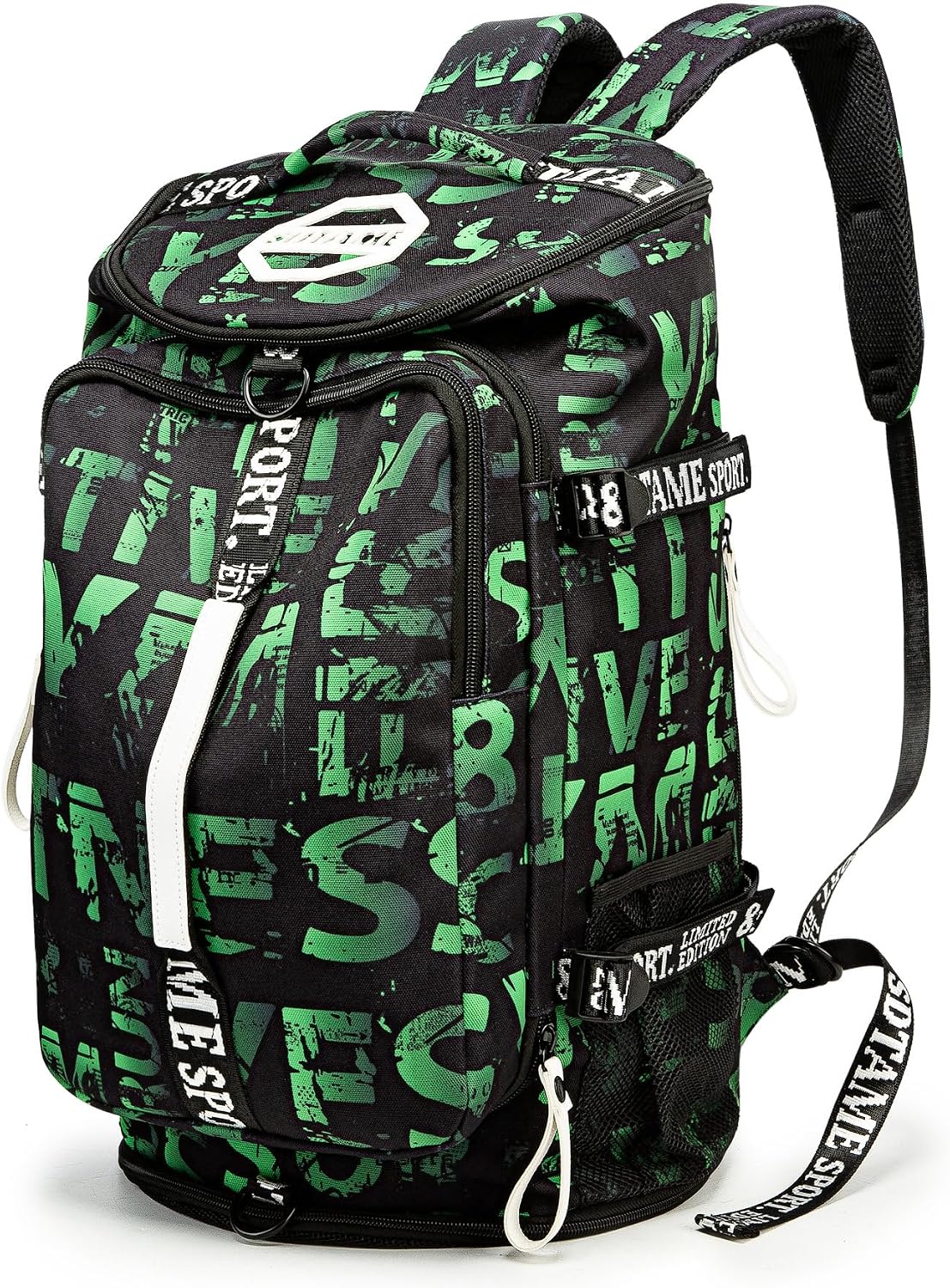 SDTAME Gym Duffel Backpack with Shoe Pocket & Laptop Sleeve