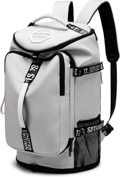 SDTAME Gym Duffel Backpack with Shoe Pocket & Laptop Sleeve