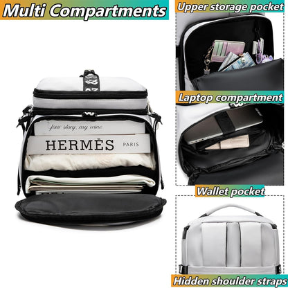 SDTAME Gym Duffel Backpack with Shoe Pocket & Laptop Sleeve