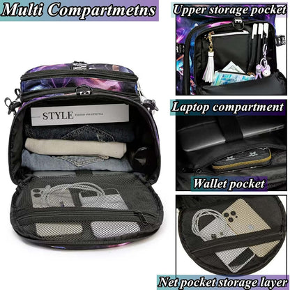 SDTAME Gym Duffel Backpack with Shoe Pocket & Laptop Sleeve
