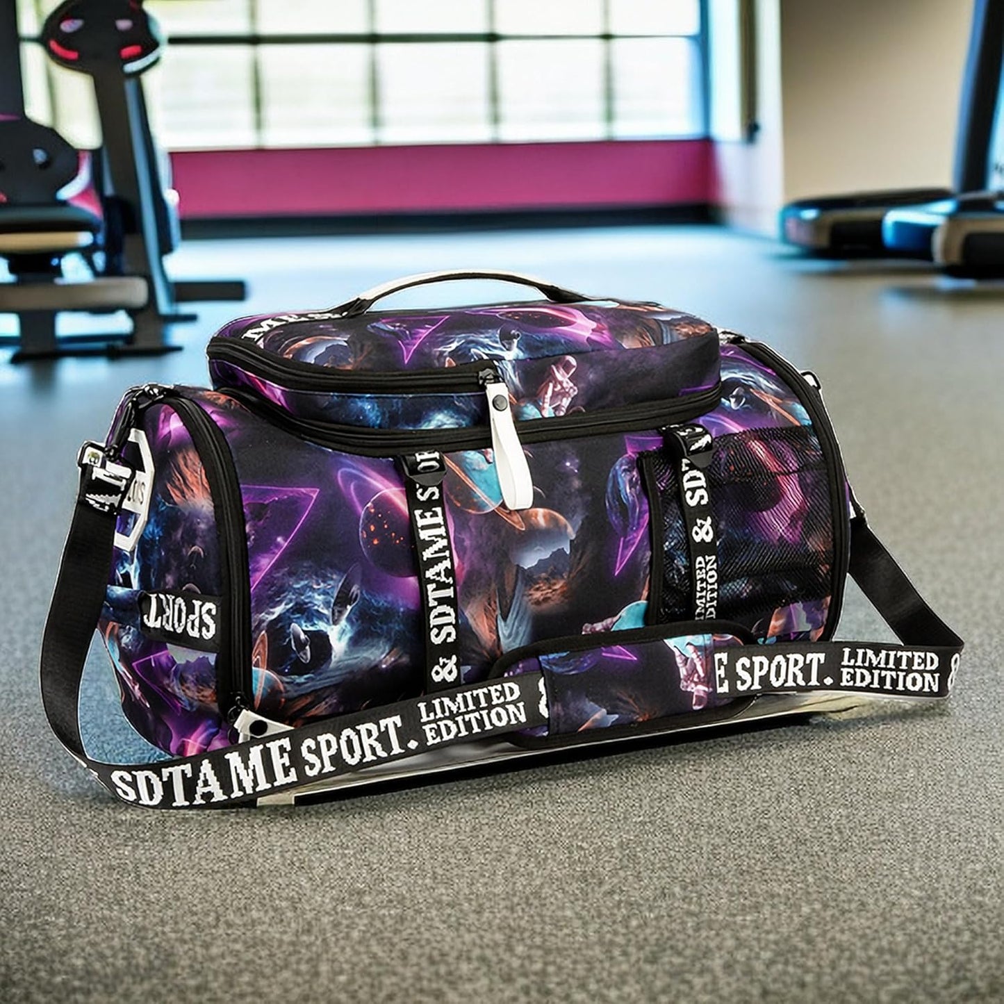 SDTAME Gym Duffel Backpack with Shoe Pocket & Laptop Sleeve