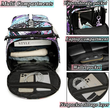SDTAME Gym Duffel Backpack with Shoe Pocket & Laptop Sleeve