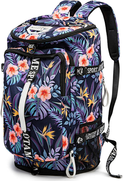 SDTAME Gym Duffel Backpack with Shoe Pocket & Laptop Sleeve