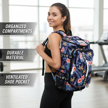 SDTAME Gym Duffel Backpack with Shoe Pocket & Laptop Sleeve