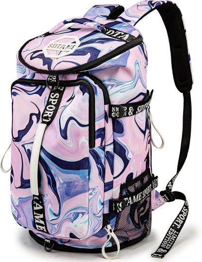 SDTAME Gym Duffel Backpack with Shoe Pocket & Laptop Sleeve