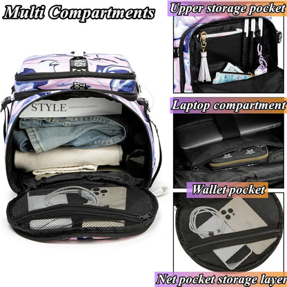 SDTAME Gym Duffel Backpack with Shoe Pocket & Laptop Sleeve