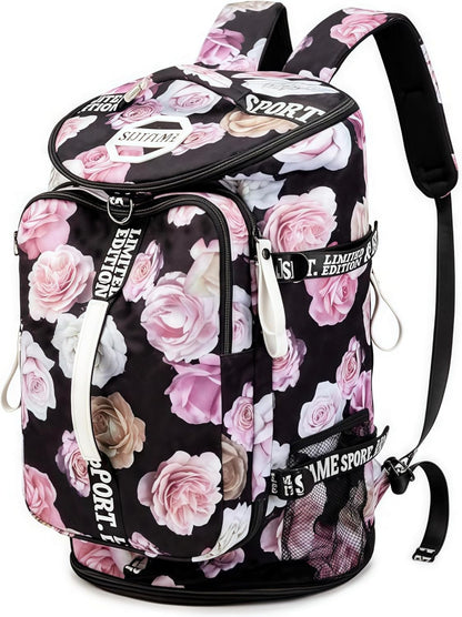 SDTAME Gym Duffel Backpack with Shoe Pocket & Laptop Sleeve