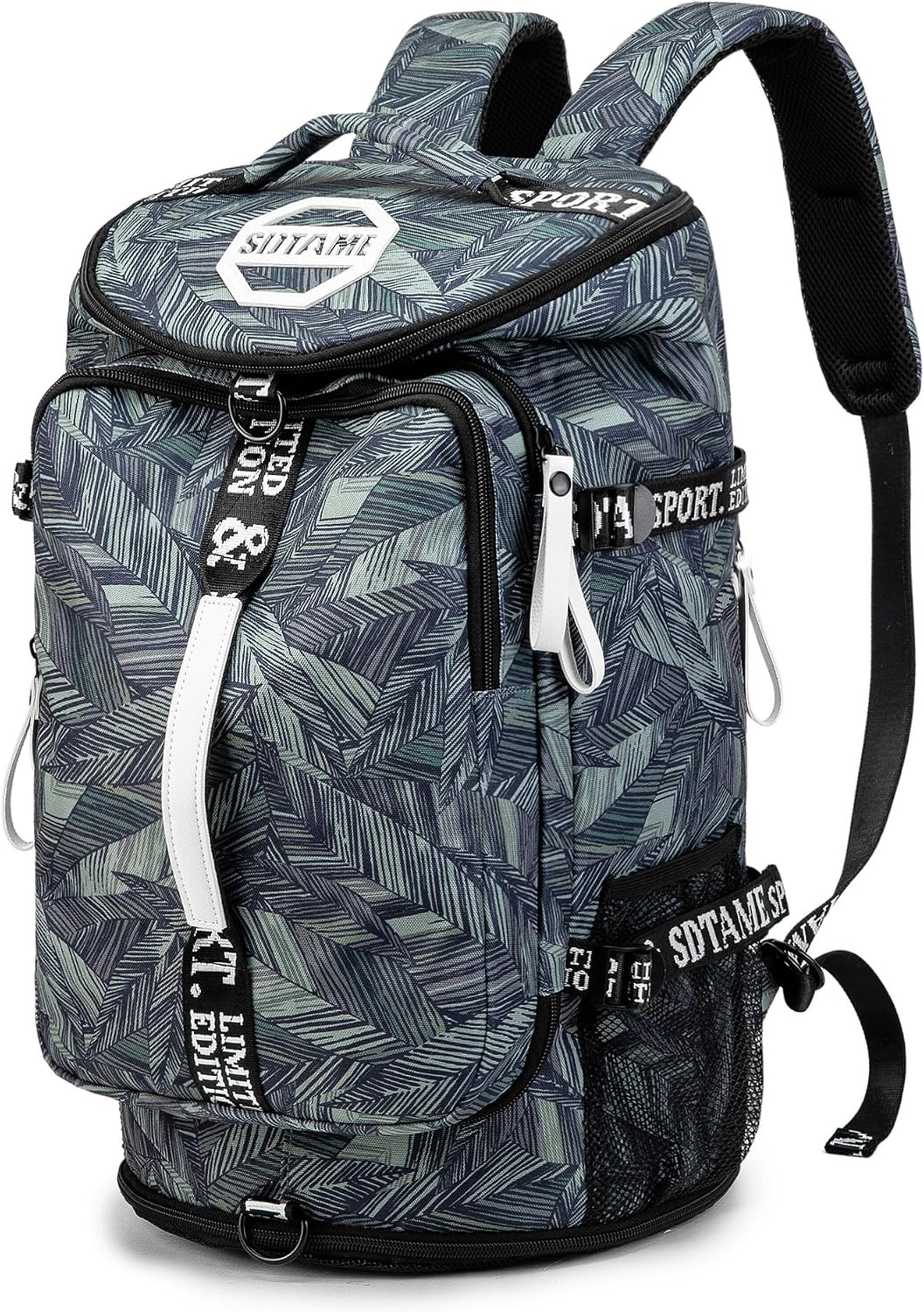 SDTAME Gym Duffel Backpack with Shoe Pocket & Laptop Sleeve