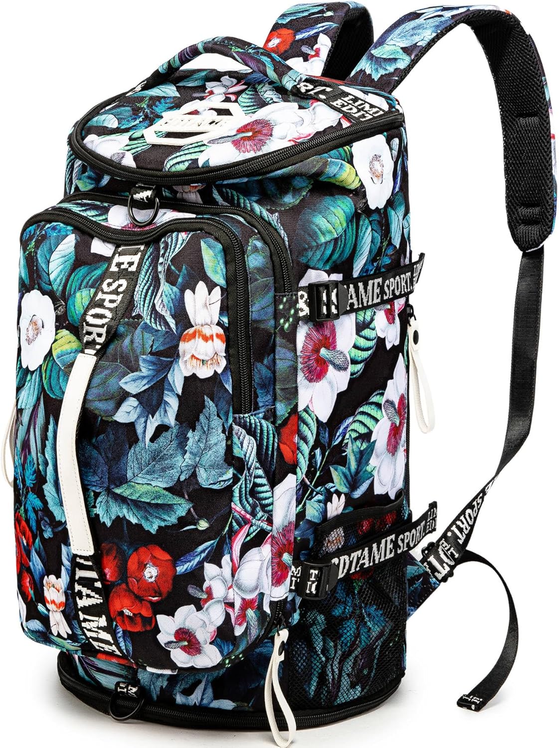 SDTAME Gym Duffel Backpack with Shoe Pocket & Laptop Sleeve