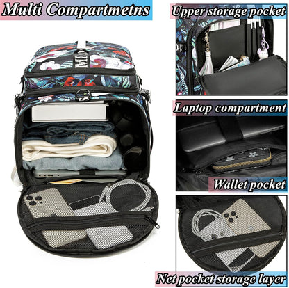 SDTAME Gym Duffel Backpack with Shoe Pocket & Laptop Sleeve