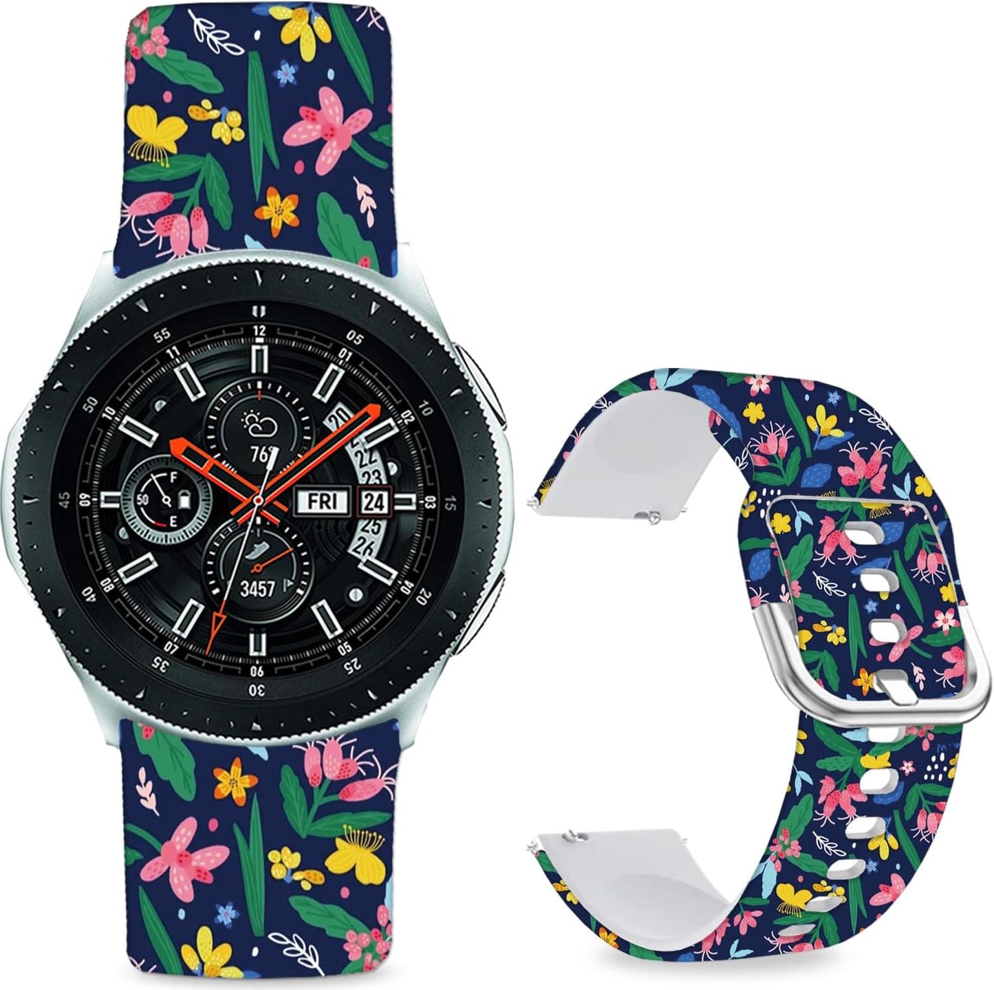 Cartoon Watch Bands Compatible with Samsung Galaxy Watch 46mm/ Galaxy Watch 3 45mm/Samsung Gear S3 Frontier/Classic Strap,Soft Silicone 22mm Replacement Wristband Sport Strap for Men Women.
