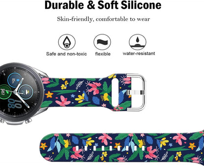 Cartoon Watch Bands Compatible with Samsung Galaxy Watch 46mm/ Galaxy Watch 3 45mm/Samsung Gear S3 Frontier/Classic Strap,Soft Silicone 22mm Replacement Wristband Sport Strap for Men Women.