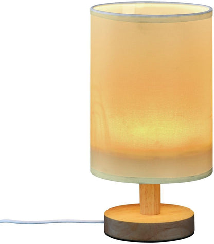 Bright Yellow Table Lamp for Bedroom Nightstand Small Lamp Bedside Lamps with LED Warm Light for Living Room Office Desk Decor