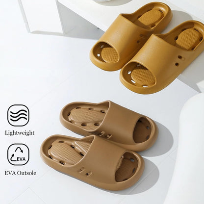 Shower Shoes for Women & Men Open Toe Drain Holes Non-slip Massage Slide Sandals Comfortable Soft Lightweight Dry Pool Swimming Beach Bathroom Slippers