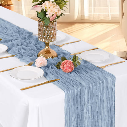 3 Pack Lemon Yellow Cheesecloth Table Runner, 17 x 108 Inch, Gauze Cheese Cloth Table Runner Rustic Sheer Runner for Wedding Birthday Party Baby Shower Table Decor(Lemon Yellow)
