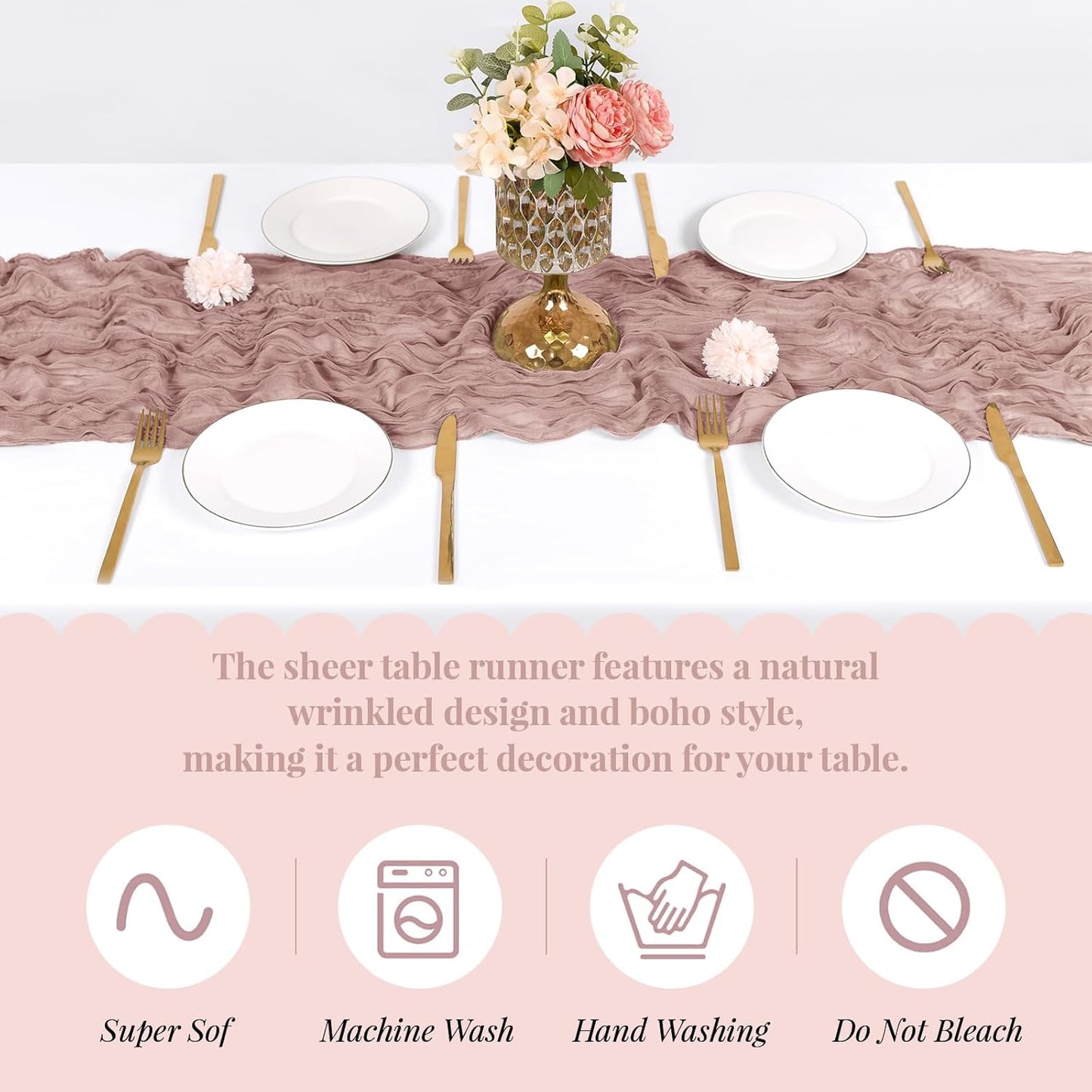 3 Pack Lemon Yellow Cheesecloth Table Runner, 17 x 108 Inch, Gauze Cheese Cloth Table Runner Rustic Sheer Runner for Wedding Birthday Party Baby Shower Table Decor(Lemon Yellow)