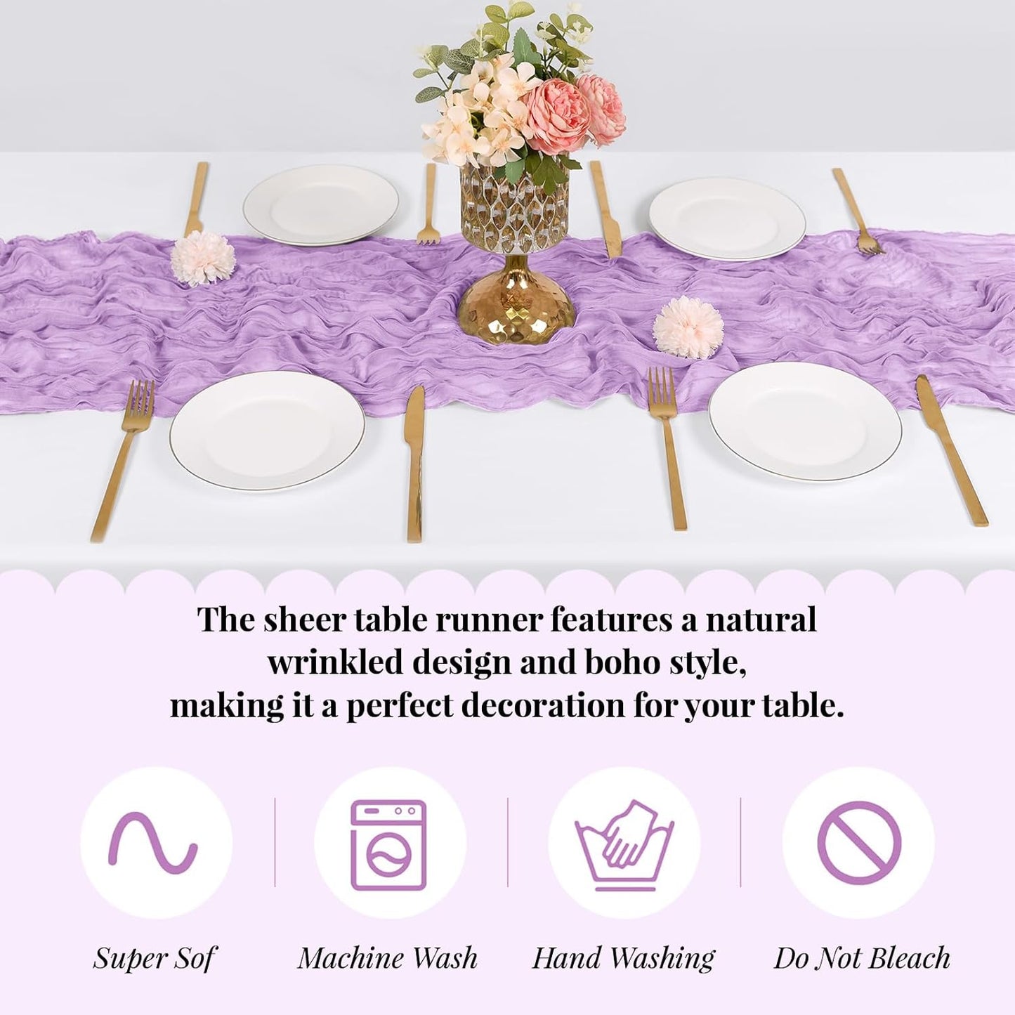 3 Pack Lemon Yellow Cheesecloth Table Runner, 17 x 108 Inch, Gauze Cheese Cloth Table Runner Rustic Sheer Runner for Wedding Birthday Party Baby Shower Table Decor(Lemon Yellow)