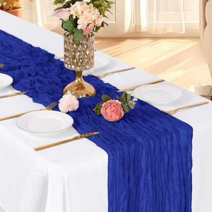 3 Pack Lemon Yellow Cheesecloth Table Runner, 17 x 108 Inch, Gauze Cheese Cloth Table Runner Rustic Sheer Runner for Wedding Birthday Party Baby Shower Table Decor(Lemon Yellow)