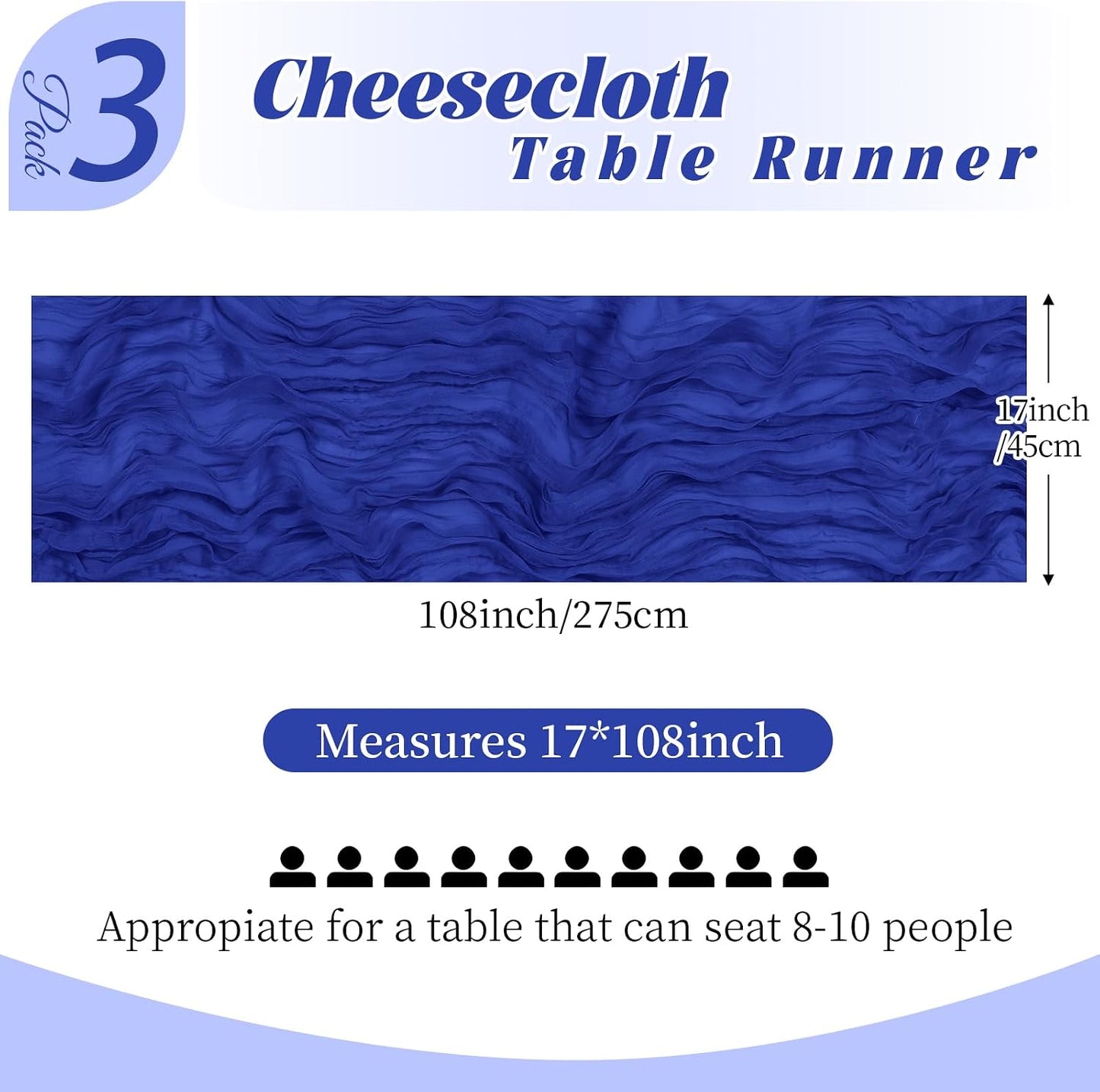 3 Pack Lemon Yellow Cheesecloth Table Runner, 17 x 108 Inch, Gauze Cheese Cloth Table Runner Rustic Sheer Runner for Wedding Birthday Party Baby Shower Table Decor(Lemon Yellow)
