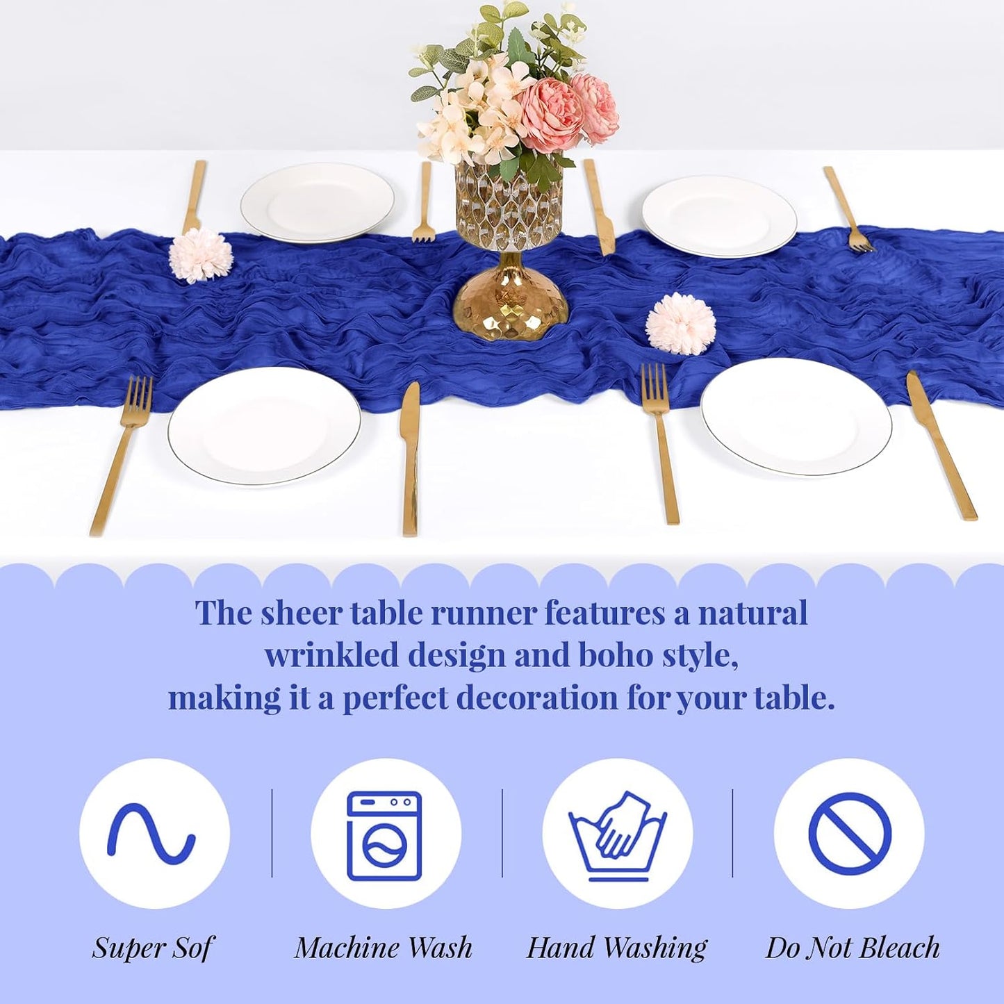 3 Pack Lemon Yellow Cheesecloth Table Runner, 17 x 108 Inch, Gauze Cheese Cloth Table Runner Rustic Sheer Runner for Wedding Birthday Party Baby Shower Table Decor(Lemon Yellow)