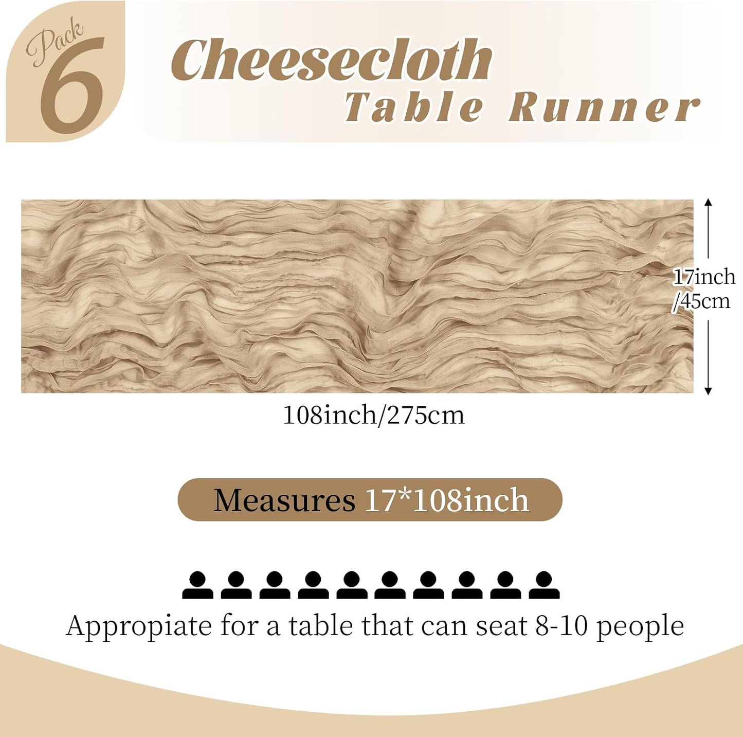 3 Pack Lemon Yellow Cheesecloth Table Runner, 17 x 108 Inch, Gauze Cheese Cloth Table Runner Rustic Sheer Runner for Wedding Birthday Party Baby Shower Table Decor(Lemon Yellow)