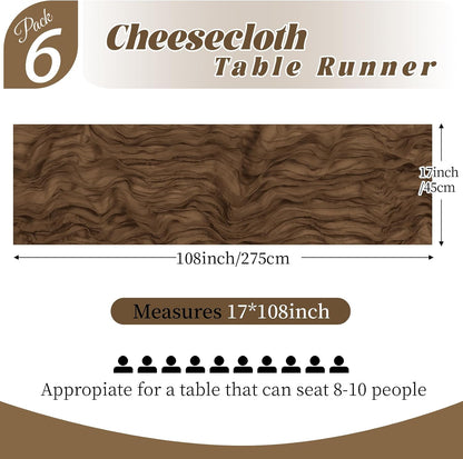 3 Pack Lemon Yellow Cheesecloth Table Runner, 17 x 108 Inch, Gauze Cheese Cloth Table Runner Rustic Sheer Runner for Wedding Birthday Party Baby Shower Table Decor(Lemon Yellow)