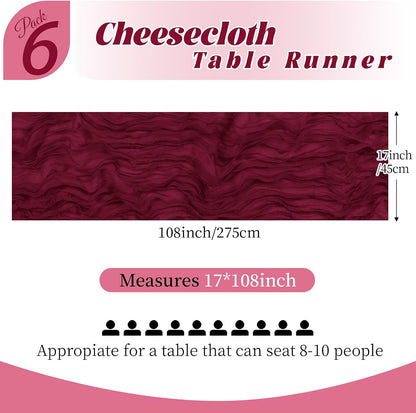 3 Pack Lemon Yellow Cheesecloth Table Runner, 17 x 108 Inch, Gauze Cheese Cloth Table Runner Rustic Sheer Runner for Wedding Birthday Party Baby Shower Table Decor(Lemon Yellow)