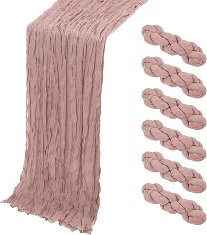 3 Pack Lemon Yellow Cheesecloth Table Runner, 17 x 108 Inch, Gauze Cheese Cloth Table Runner Rustic Sheer Runner for Wedding Birthday Party Baby Shower Table Decor(Lemon Yellow)