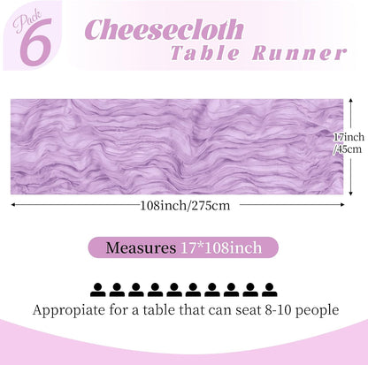 3 Pack Lemon Yellow Cheesecloth Table Runner, 17 x 108 Inch, Gauze Cheese Cloth Table Runner Rustic Sheer Runner for Wedding Birthday Party Baby Shower Table Decor(Lemon Yellow)