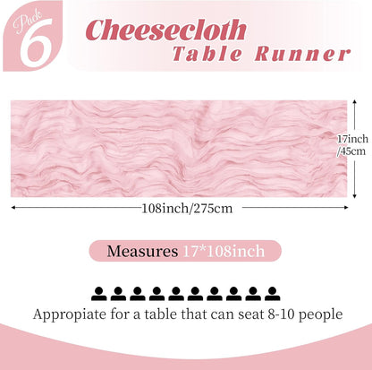 3 Pack Lemon Yellow Cheesecloth Table Runner, 17 x 108 Inch, Gauze Cheese Cloth Table Runner Rustic Sheer Runner for Wedding Birthday Party Baby Shower Table Decor(Lemon Yellow)