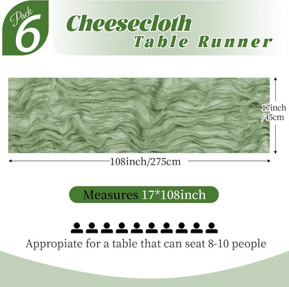 3 Pack Lemon Yellow Cheesecloth Table Runner, 17 x 108 Inch, Gauze Cheese Cloth Table Runner Rustic Sheer Runner for Wedding Birthday Party Baby Shower Table Decor(Lemon Yellow)