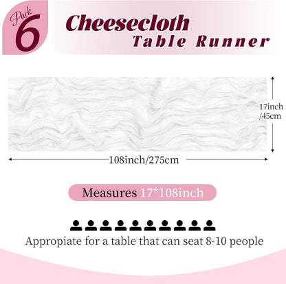 3 Pack Lemon Yellow Cheesecloth Table Runner, 17 x 108 Inch, Gauze Cheese Cloth Table Runner Rustic Sheer Runner for Wedding Birthday Party Baby Shower Table Decor(Lemon Yellow)