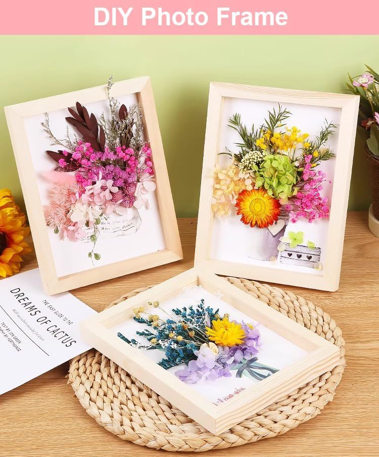 Real Dried Flowers for Crafts, Natural Dry Flowers for Crafts Mixed Natural Pressed Flowers, Small Dried Flowers for Resin Dry Flowers for Candle Making (Purple 1)