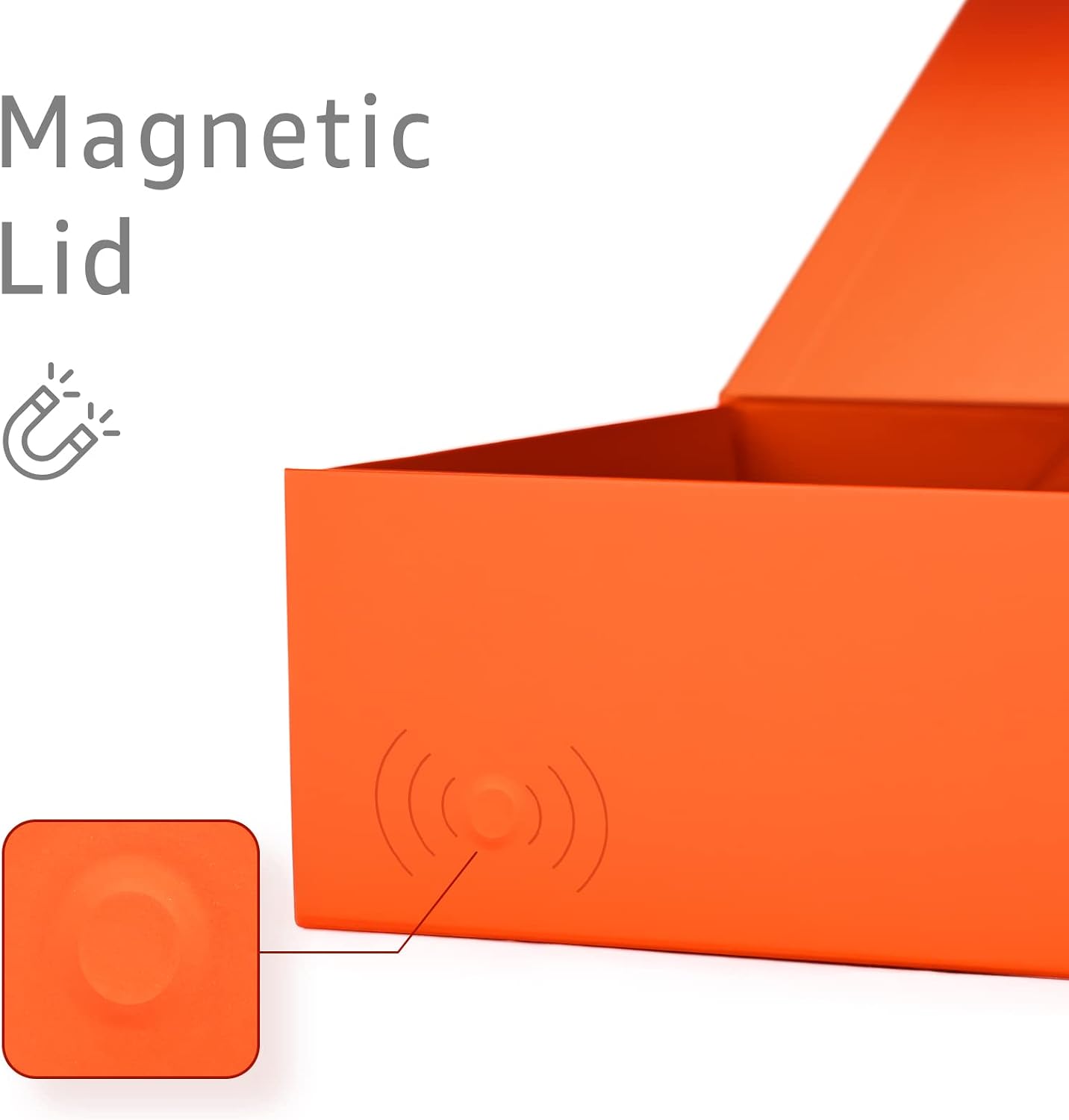 Gift Boxes Bulk, 13.85 x 8.35 x 4.45 inch 1 Pack Orange Gift Boxes with Lids Contains Card, Ribbon, Shredded Paper Filler Gift Boxes for Birthdays, Baby Shower, Bridal Gifts,Weddings
