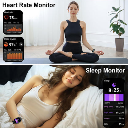 2026 New 1.91" HD SmartWatch, Fitness Watch with 120+ Sport Modes, Smart Watch for Men Women (Answer/Make Call), IP68 Waterproof, Heart Rate/Sleep Monitor, Pedometer, Activity Tracker for Android iOS | 120+ Sport Modes Smart Watch (Answer/Make Call) for