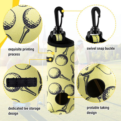 12 Pcs Golf Accessories Kit, Include Golf Ball Bag with Hook Towel Tees Magnetic Ball Marker Divot Tool Cleaner Brush for Women Man Gifts