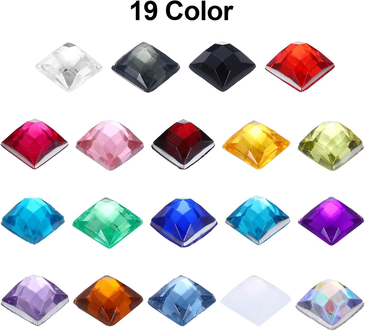 Acrylic Flat Back Rhinestones Artificial Gemstone for Crafts Face Painting Costume