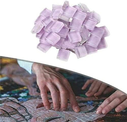 BestTeam Craft Material Mosaic Tile, Micro Glass Tiny Mini Mosaic Tile DIY Hobbies Children Handmade Crystal Free Stone Craft Material Creativity 300g (Mix Color)