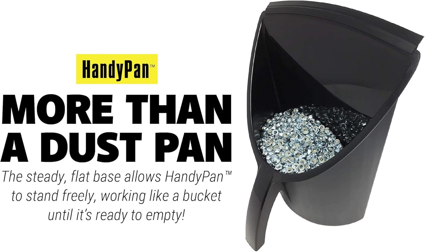 Handy Pan - Yellow - Large Capacity Heavy Duty Dust Pan | Made in USA! Great for Home, Shop, Garage