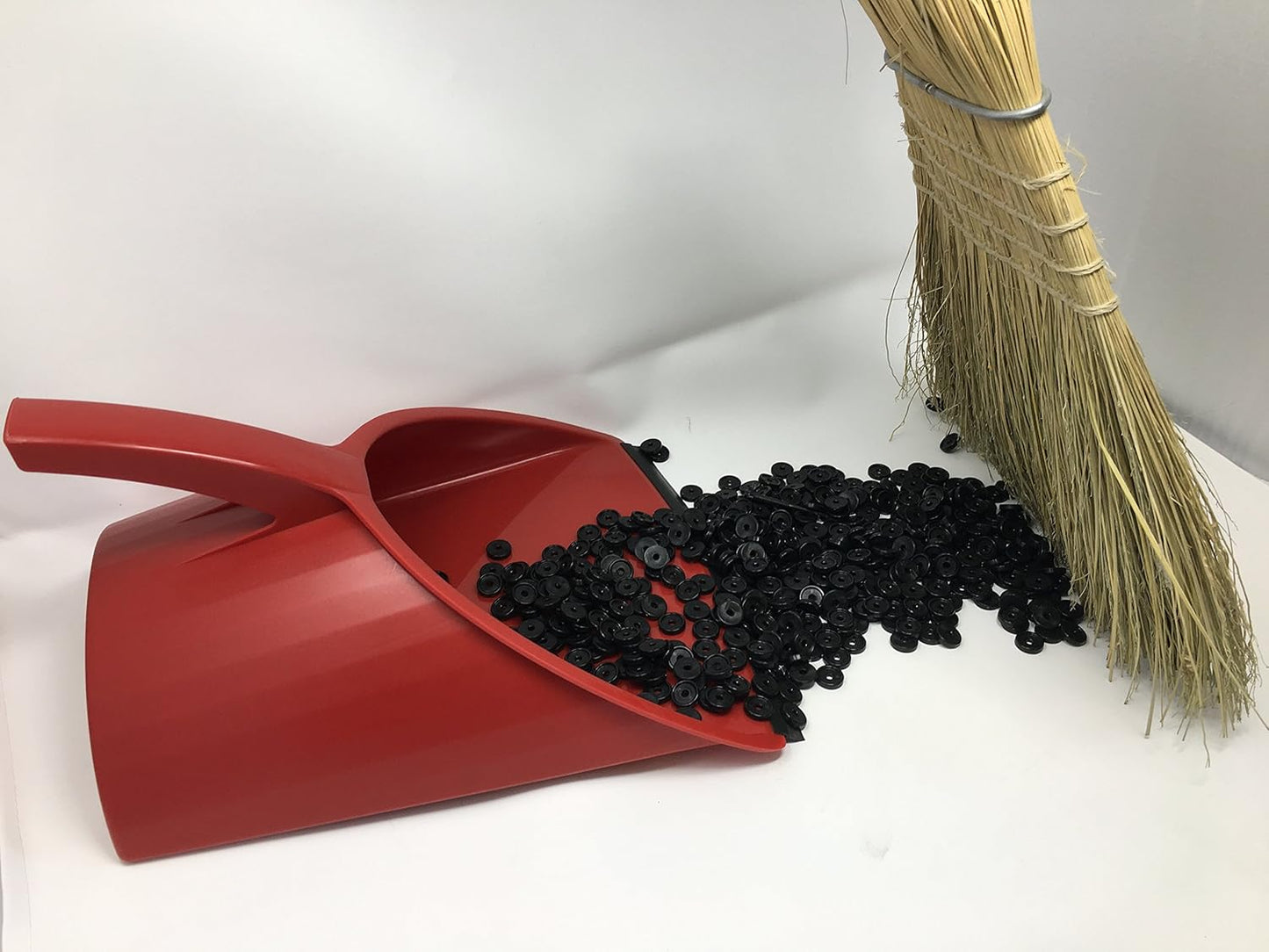 Handy Pan - Yellow - Large Capacity Heavy Duty Dust Pan | Made in USA! Great for Home, Shop, Garage