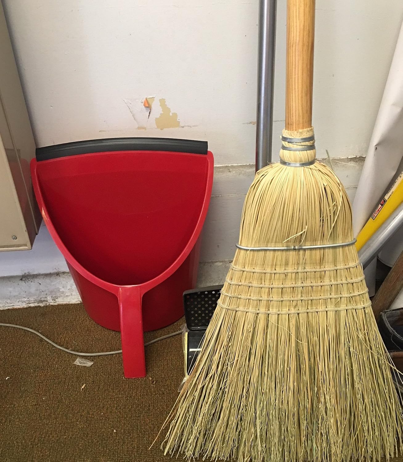 Handy Pan - Yellow - Large Capacity Heavy Duty Dust Pan | Made in USA! Great for Home, Shop, Garage
